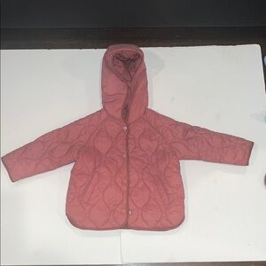 ZARA - Kids Puffer - Quilted Hooded Jacket - Pink